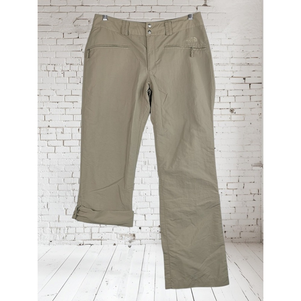 The North Face Lightweight Khaki Convertible Roll-up Women Pants Size 8 30x30